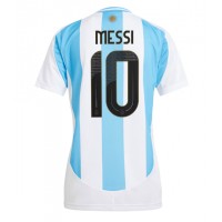 Maglia Calcio Argentina Lionel Messi #10 Prima Divisa Donna Copa America 2024 Manica Corta